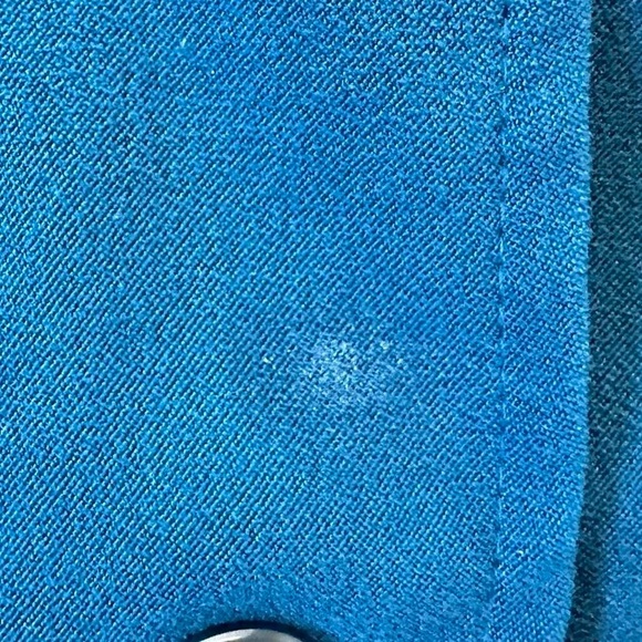 Briggs New York Blue Faux Suede Women’s Button Down Top Size Medium Petite - Picture 6 of 6